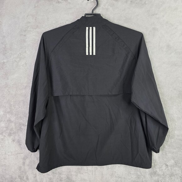 Mens Adidas Black Pullover Jacket 1/4 Zip Lightweight Polyester Stretch Size 3XL - Picture 5 of 8